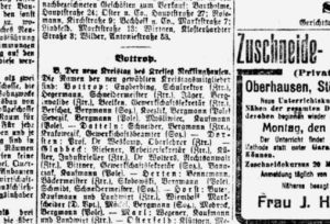 Bottrop 1919 im Spiegel der Tagespresse